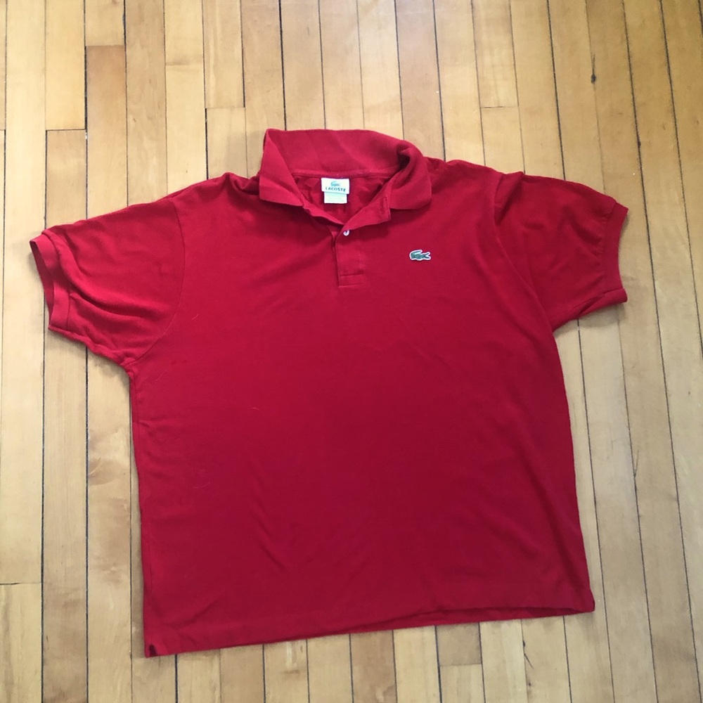 Red Men’s Lacoste polo